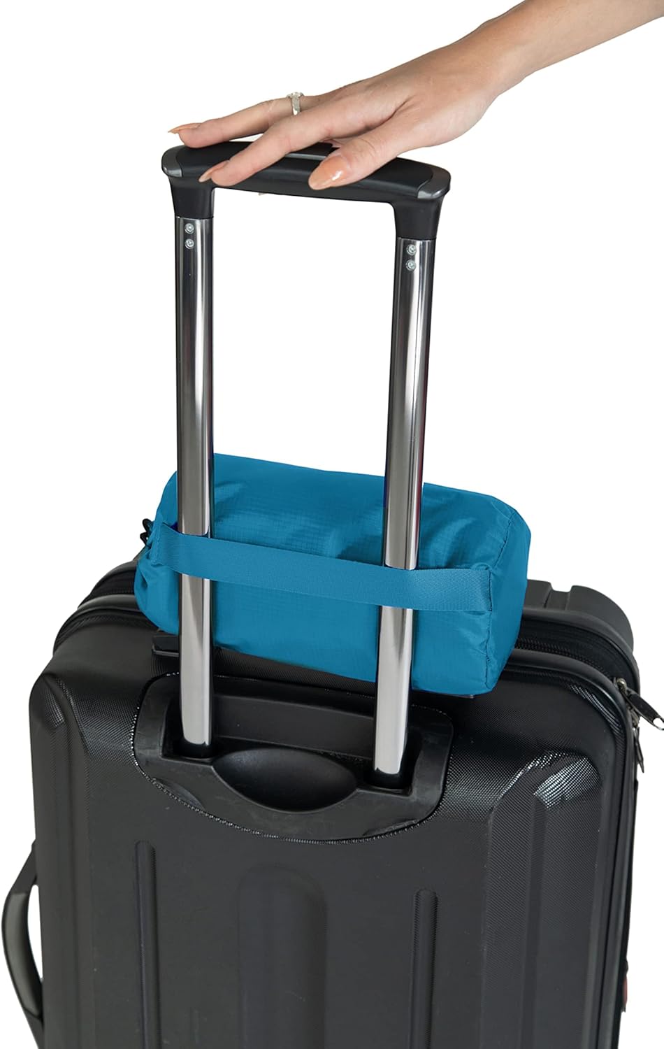 BlueHills Ultra Compact Travel Blanket in Portable Case Premium Soft Large Airplane Blanket Flight Essentials for Car Plane Train Hotel Layover Peacock Teal C004 - Image 6